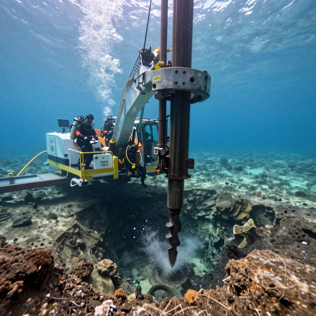 水下钻孔作业技术突破与差异化钻头创新应用第一张图