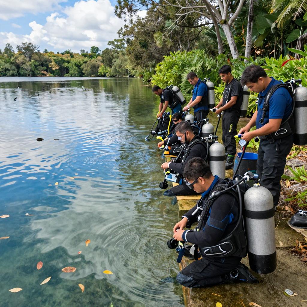 淤泥大作战!水下清理还水域澄澈 淤泥大作战!水下清理还水域澄澈第一张图