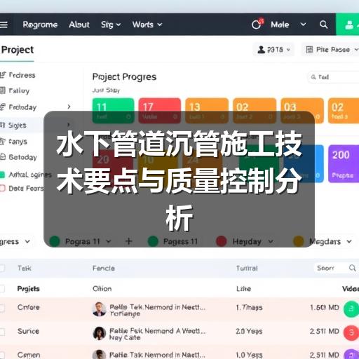 水下管道沉管施工技术要点解析与质量控制策略-玄熵星行水下(图2) 水下管道沉管施工技术要点与质量控制分析
