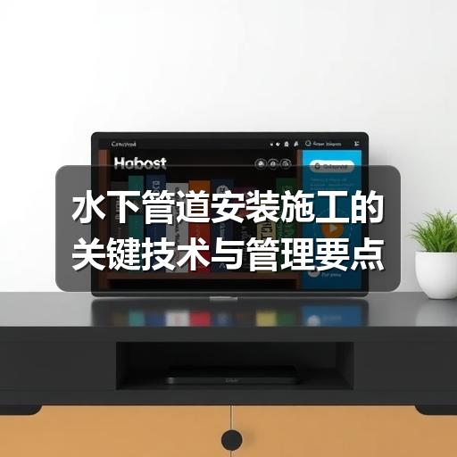 如何提升水下管道安装效率?沉管技术全解析-玄熵星行水下(图3) 水下管道安装施工的关键技术与管理要点
