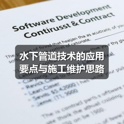 水下管道施工关键要点,你掌握了吗?-玄熵星行水下(图2) 水下管道技术的应用要点与施工维护思路