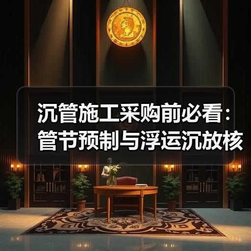 沉管施工采购前必看：管节预制与浮运沉放核心参数怎么核对