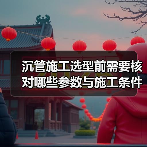 沉管施工选型前需要核对哪些参数与施工条件