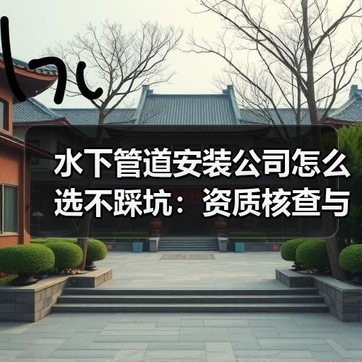 水下管道安装公司怎么选不踩坑：资质核查与合同要点解析